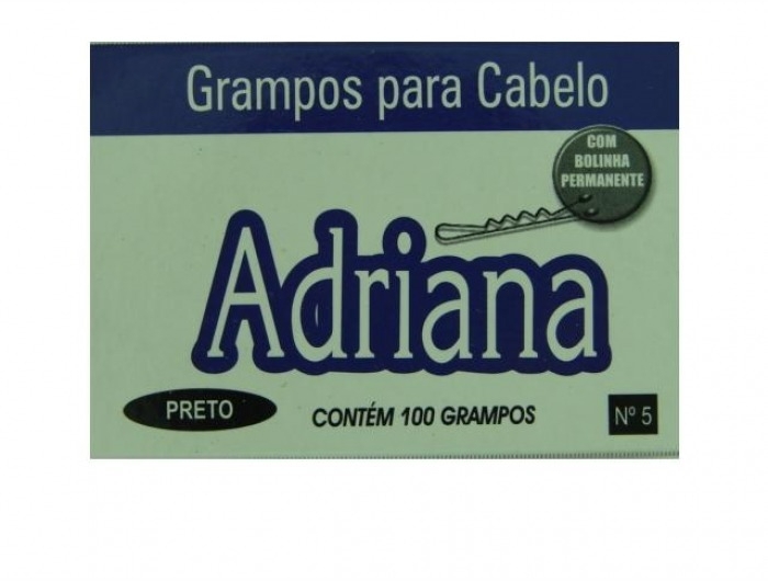 6283-09 - Grampo Adriana com 100 - N.5 - Castanho